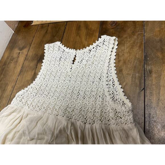 Double D Ranch Womens Shift Dress Large Teal Ombré Crochet Trim Boho Large - Picture 13 of 15